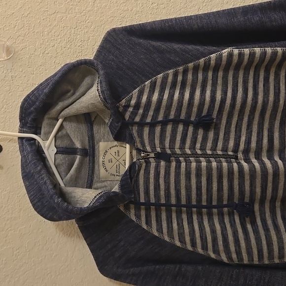 Native Code 1/4-zip Hooded Sweatshirt - Navy - Large - Picture 4 of 11